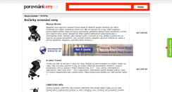 Desktop Screenshot of kocarky.porovnani-ceny.cz