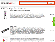Tablet Screenshot of ctecky-pametovych-karet.porovnani-ceny.cz