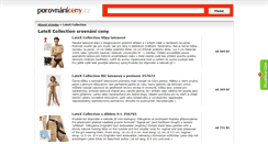 Desktop Screenshot of latex-collection.porovnani-ceny.cz