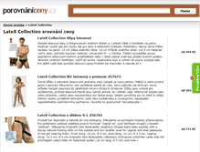 Tablet Screenshot of latex-collection.porovnani-ceny.cz