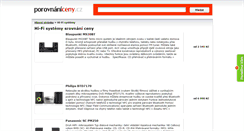 Desktop Screenshot of hi-fi-systemy.porovnani-ceny.cz