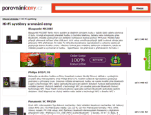 Tablet Screenshot of hi-fi-systemy.porovnani-ceny.cz