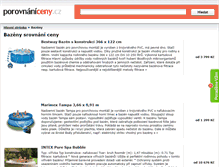 Tablet Screenshot of bazeny.porovnani-ceny.cz