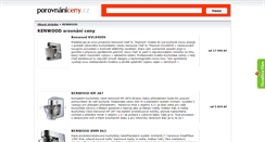 Desktop Screenshot of kenwood.porovnani-ceny.cz