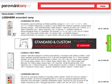 Tablet Screenshot of liebherr.porovnani-ceny.cz